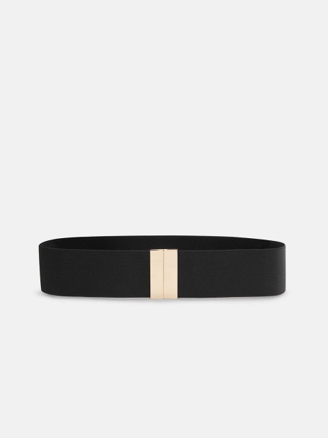 

Kazo Women Black Stretchable PU Belt