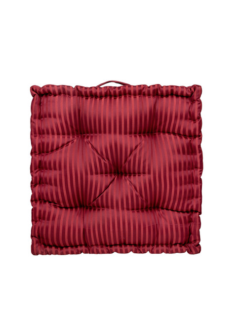 

S9home by Seasons Red Striped Floor Cushion