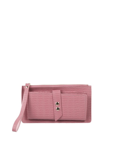 

WALKWAY Women Pink Solid Purse Clutch