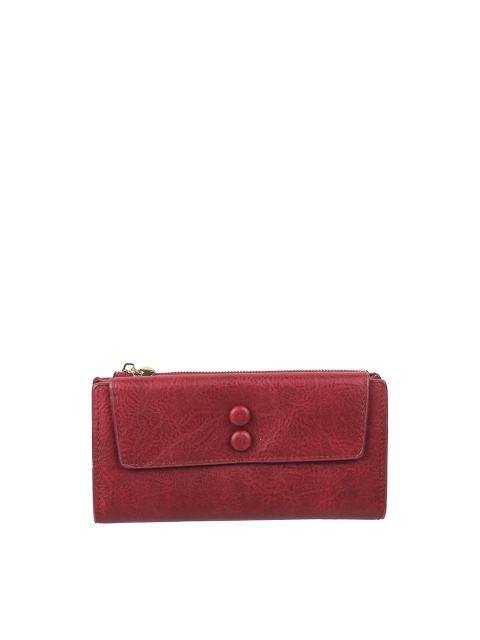 

WALKWAY by Metro Women Maroon Foldover Clutch