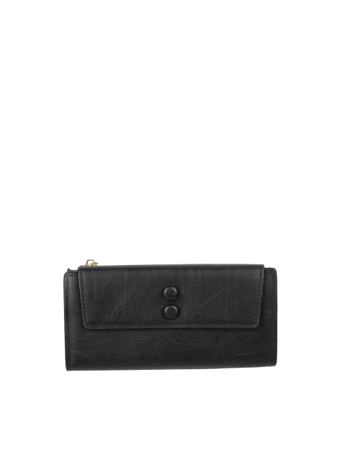 

WALKWAY by Metro Black Textured Envelope Clutch