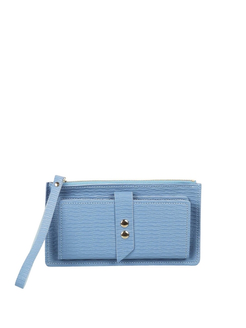 

WALKWAY by Metro Blue Textured Envelope Clutch