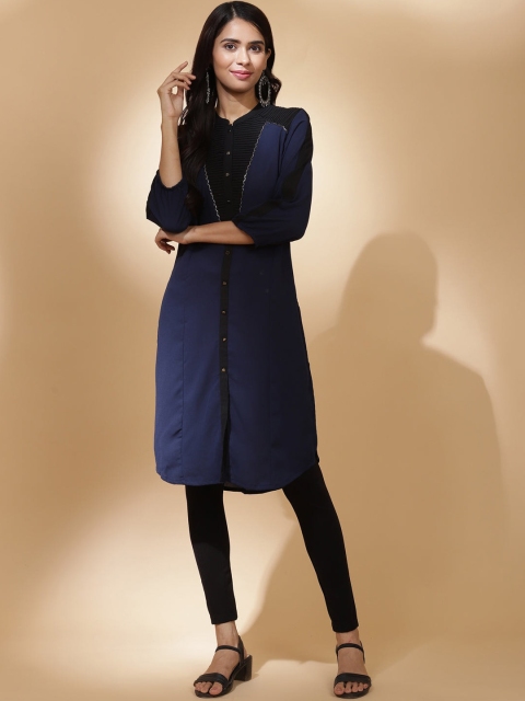 

Lakshita Women Blue Pathani Kurta