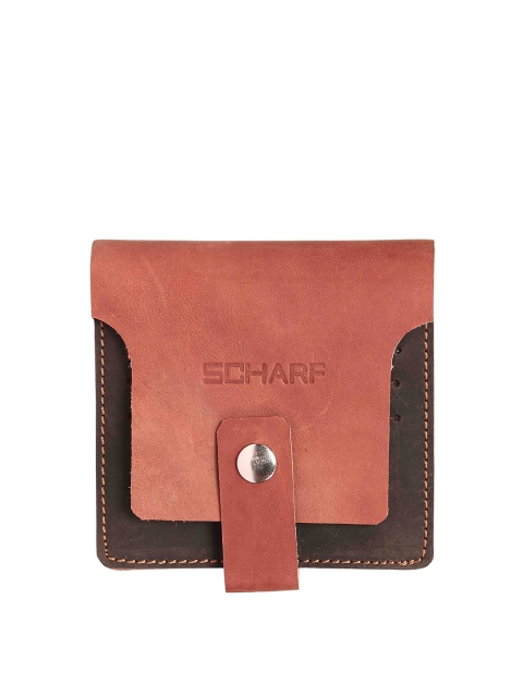 

SCHARF Unisex Brown Colourblocked Genuine Leather Wallet