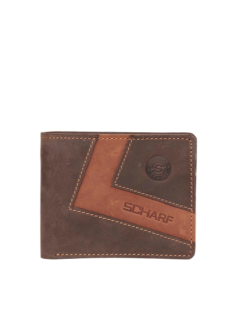 

SCHARF Unisex Brown Genuine Leather Wallet