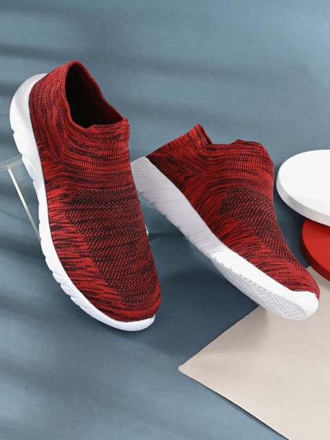 

ELIXIR MAN Men Red Woven Design Sneakers