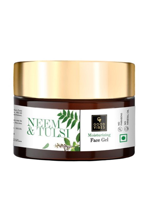 

Good Vibes Neem & Tulsi Moisturizing Face Gel - 50 g, White
