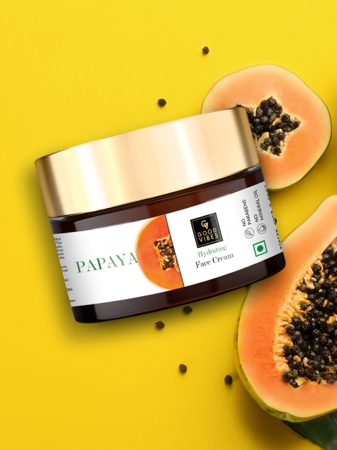 

Good Vibes Papaya Hydrating Face Cream - 50 gm, White