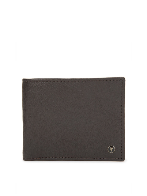 

Van Heusen Men Grey Textured Leather Two Fold Wallet