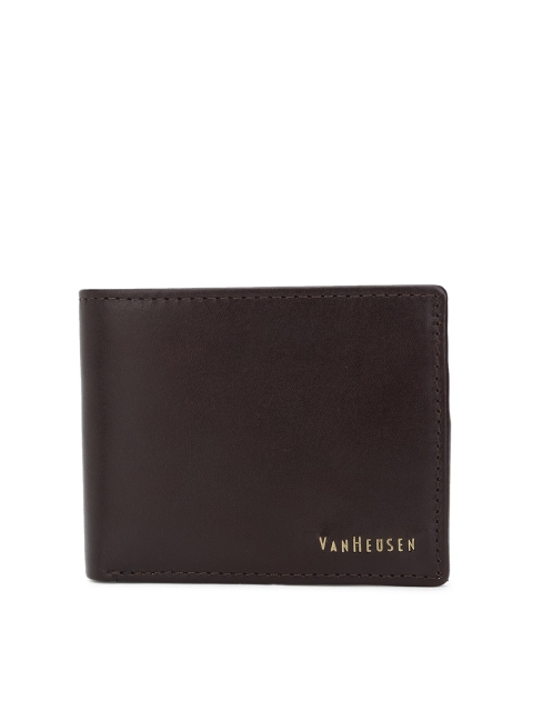 

Van Heusen Men Brown Leather Two Fold Wallet