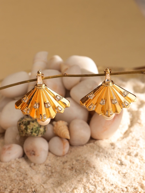 

shaze Gold-Plated Spectrum Drop Earrings