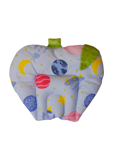 

Enfance Kids Blue & Yellow Printed Cotton Sleep Pillow