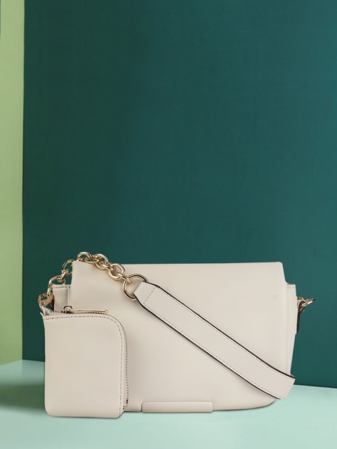 

Accessorize White Solid Sling Bag