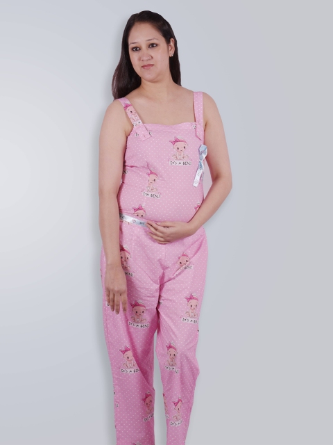 

Little Musketeer Pink Floral Maternity Sheath Midi Dress