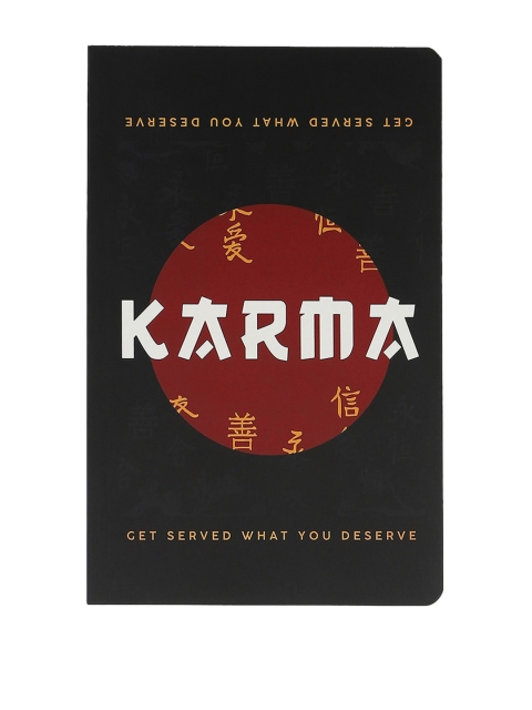 

Bewakoof Black & Maroon Karma Deserve Notebook