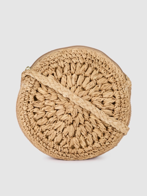 

Accessorize Beige Self-Design Sling Bag