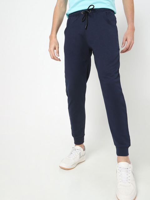 

Bewakoof Men Blue Solid Joggers