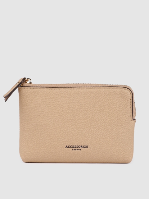 

Accessorize Women Nude-Coloured PU Card Holder