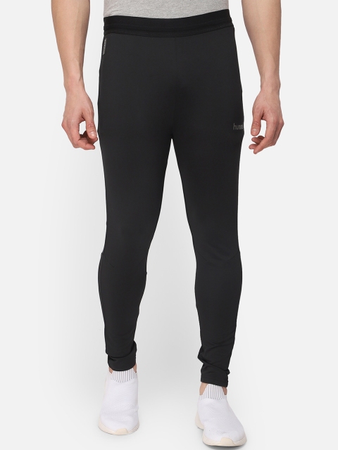 

hummel Men Black Solid Slim Fit Track Pants