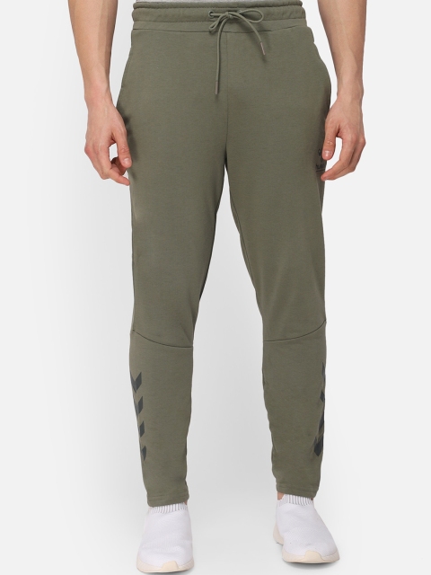 

hummel Men Grey Solid Track Pants