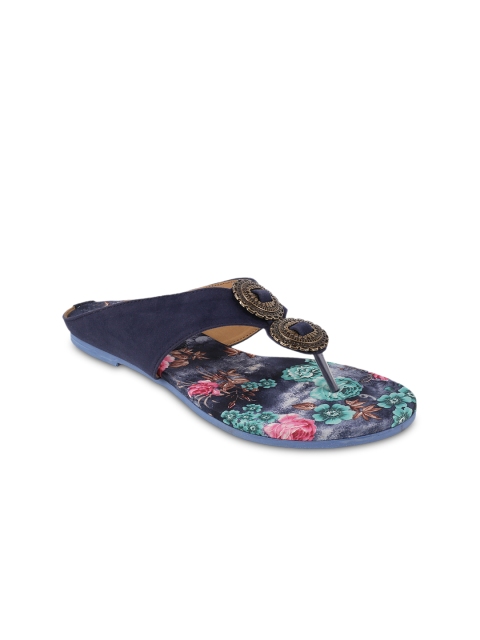 

Mochi Women Navy Sandals, Navy blue