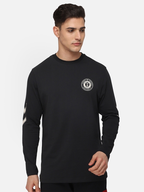 

hummel Men Black Pure Cotton T-shirt