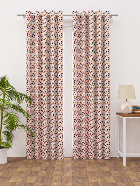 

HAPPY HUES Multicoloured Long Door Curtain, Multi