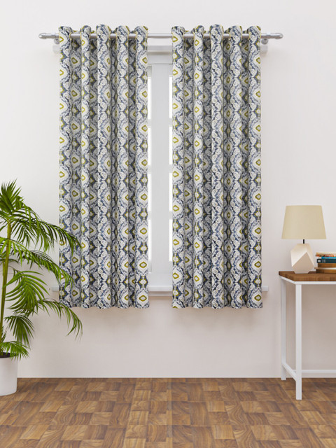 

HAPPY HUES Multi Printed Window Curtain