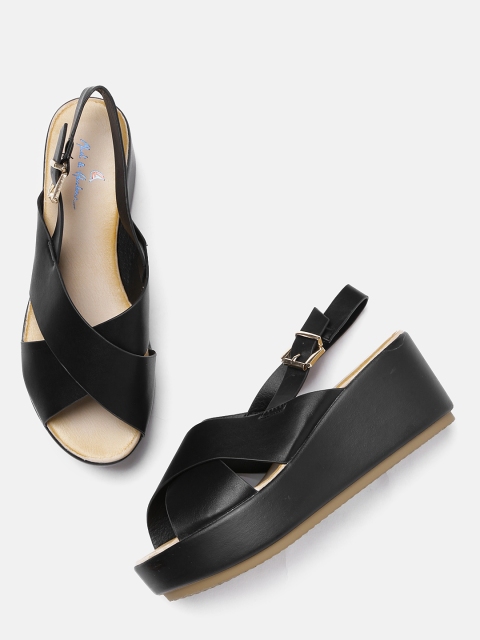 

Mast & Harbour Women Black Solid Comfort Heels