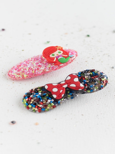 

Jewelz Girls Set of 2 Pink & Black Alligator Hair Clips