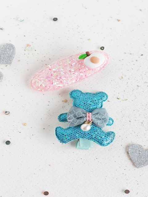 

Jewelz Girls Set of 2 Pink & Blue Alligator Hair Clip