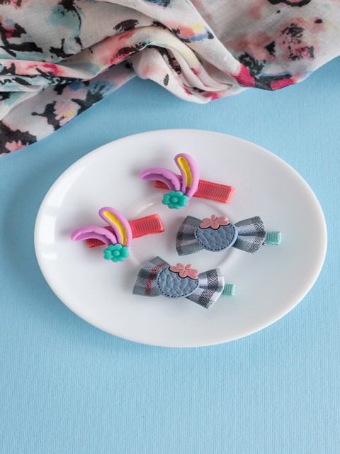 

Jewelz Girls Blue & Pink Set of 4 Alligator Hair Clip
