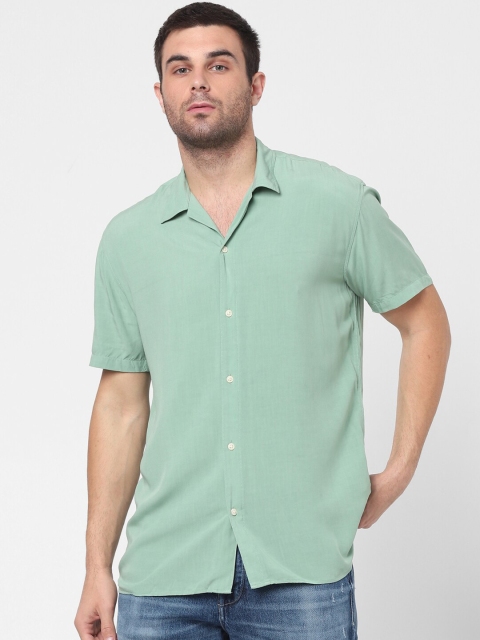 

SELECTED Men Green Casual Shirt