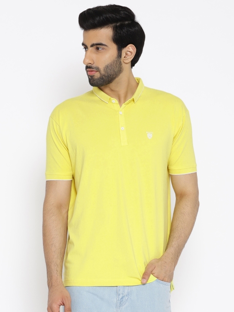 

Mufti Men Yellow Polo Collar Slim Fit T-shirt