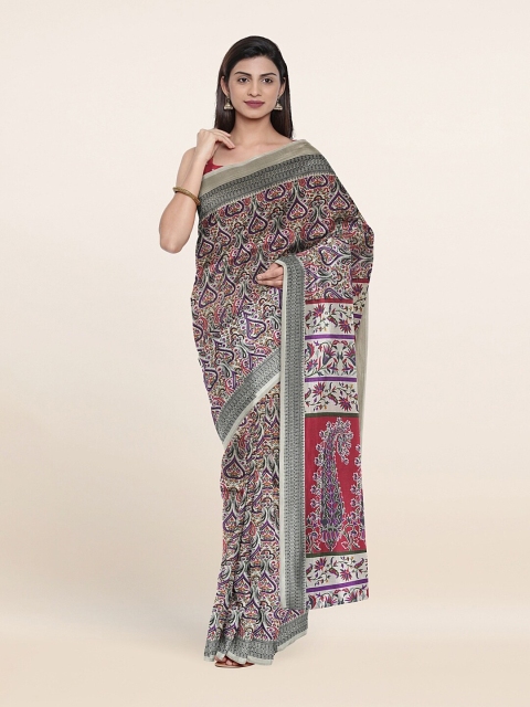

Pothys Multi Color Ethnic Motifs Printed Cotton Saree