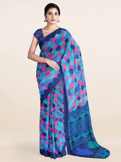 

Pothys Multi Color Abstract Printed Cotton Saree