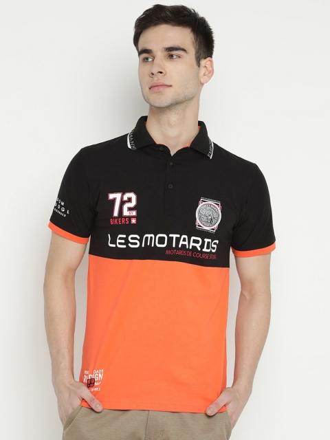 

V2 Value & Variety Men Black Colourblocked T-shirt