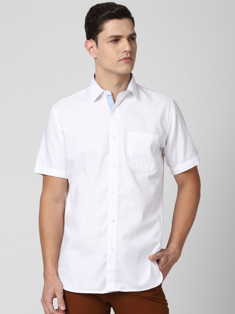 

Van Heusen Sport Men White Cotton Slim Fit Casual Shirt