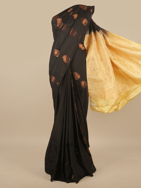 

Pothys Black & Beige Woven Design Zari Art Silk Saree