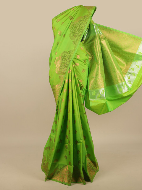 

Pothys Green Woven Design Art Silk Saree