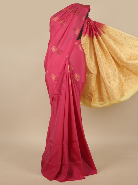 

Pothys Pink & Beige Paisley Zari Art Silk Saree