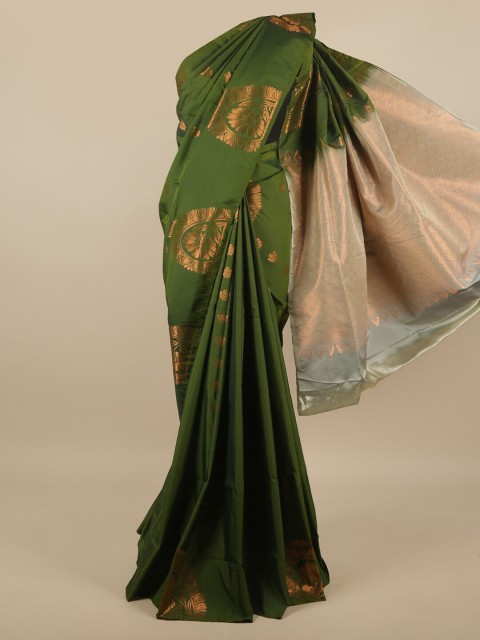 

Pothys Green & Grey Woven Design Zari Art Silk Saree
