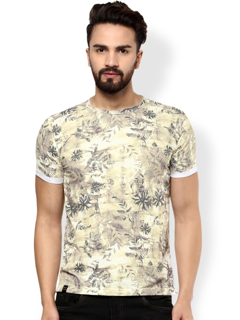 

Mufti Men Khaki Printed T-shirt