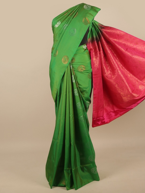 

Pothys Green & Pink Woven Design Zari Art Silk Saree