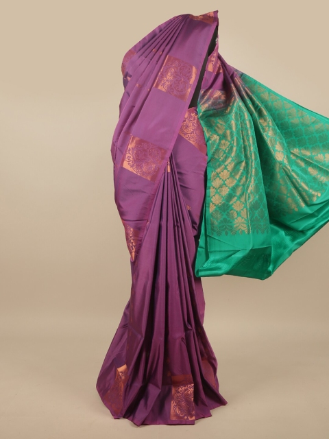 

Pothys Lavender & Green Woven Design Zari Art Silk Saree