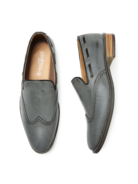 

INVICTUS Men Grey Semiformal Slip-Ons