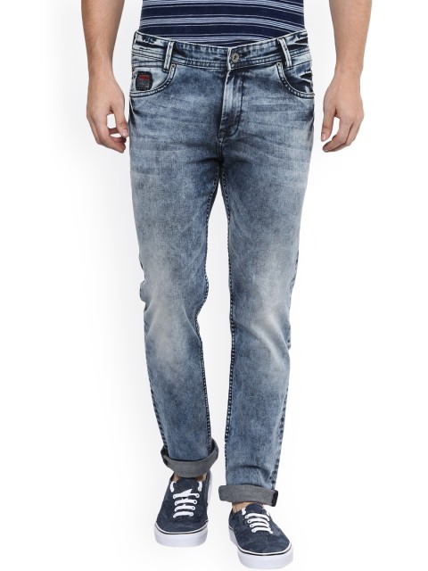 

Mufti Men Blue Regular Fit Mid Rise Clean Look Jeans