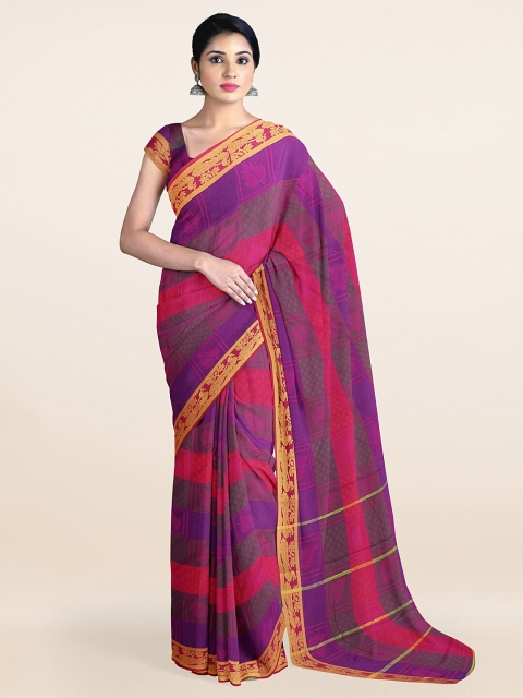

Pothys Purple & Pink Woven Design Zari Art Silk Saree