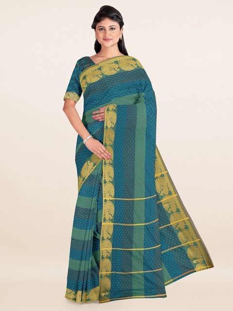 

Pothys Green & Blue Woven Design Zari Art Silk Saree