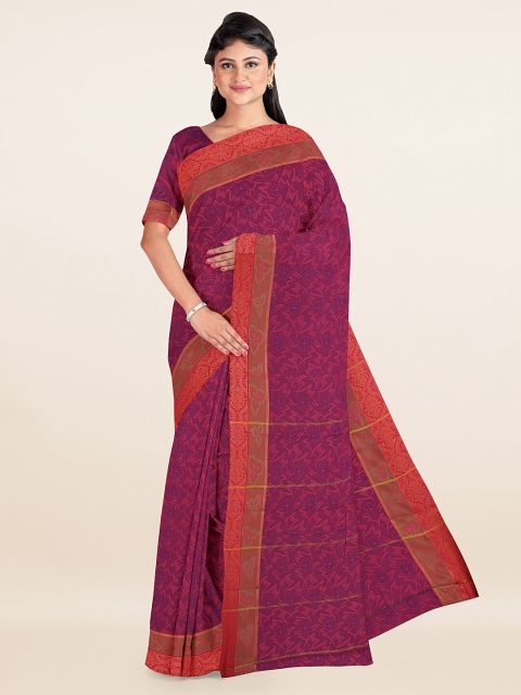 

Pothys Magenta Woven Design Art Silk Saree